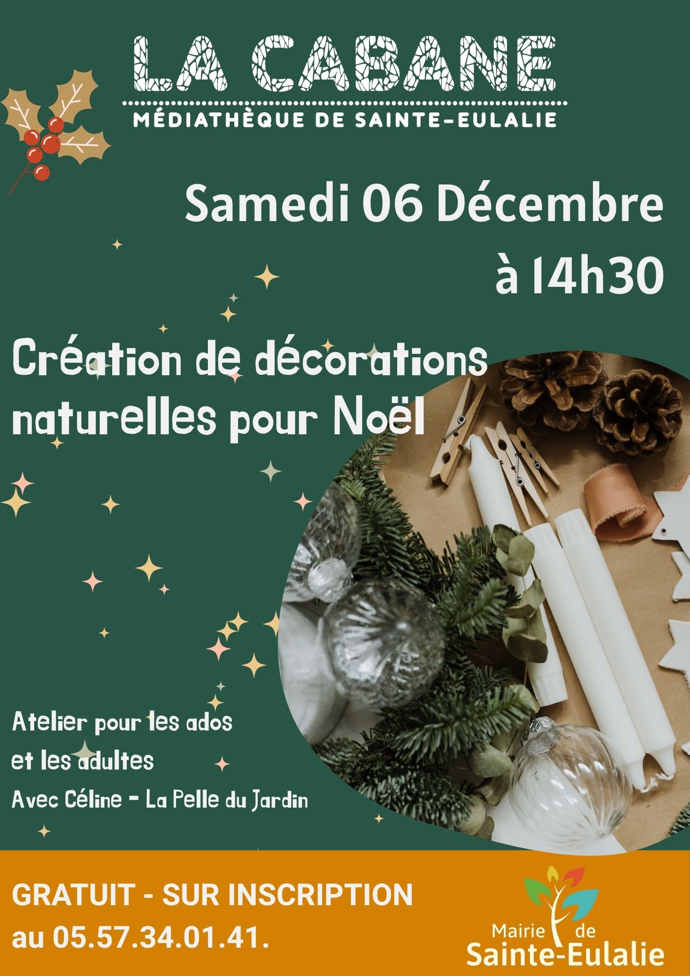 réalisez votre décoration de noël naturelle